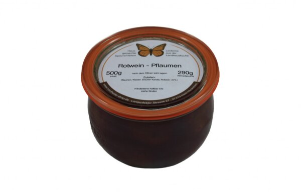 Rotwein Pflaumen 500g